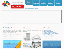 Tablet Screenshot of colchoesterra.com.br